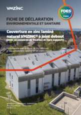 FDES - Couverture -  Joint debout - Naturel